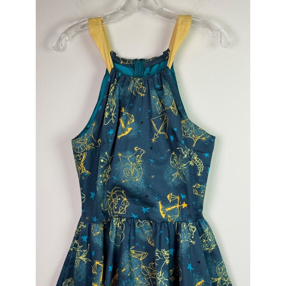 Pinup Couture Audrey Zodiac Celestial Dress Large Fit & Flare Retro Rockabilly - Picture 3 of 10